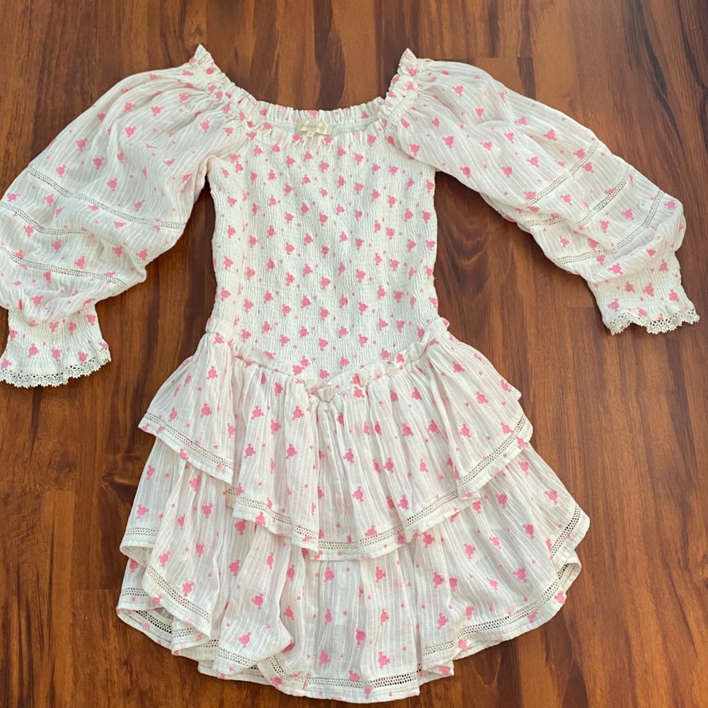 LoveShackFancy Smocked Ruffle Dress